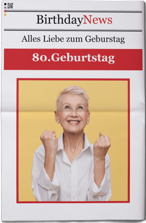 Geburtstagszeitung 80 gestalten