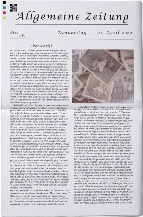 Historische Zeitung gestalten