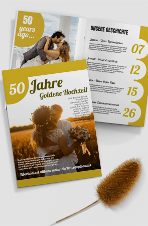 Hochzeitsmagazin Gold gestalten