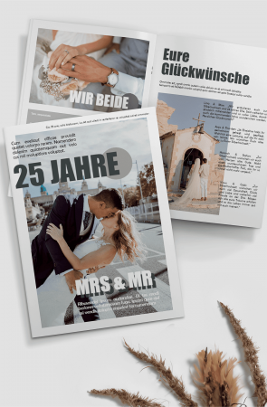 Hochzeitsmagazin Silber gestalten