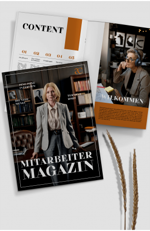 Mitarbeitermagazin gestalten
