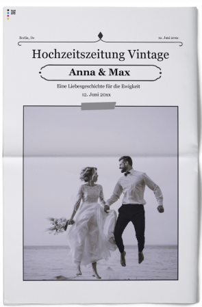 Hochzeitszeitung Vintage