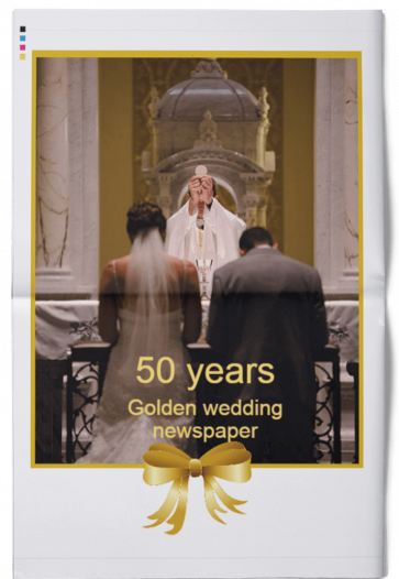 Journal de mariage en or 