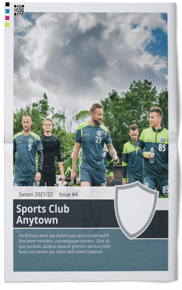 Template for a real sports club newspaper