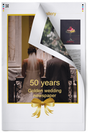 Journal de mariage en or 