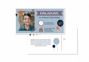  Invitation Carte Postale Anniversaire Enfant 