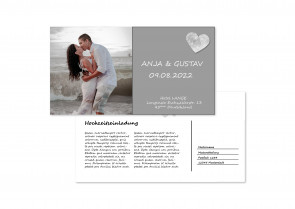 Carte de mariage "Papillons dans le ventre'' 