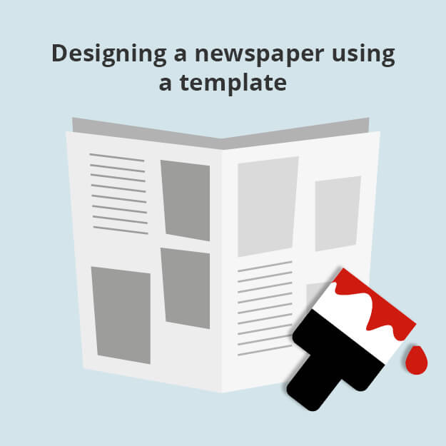 Design your own newspaper using a template