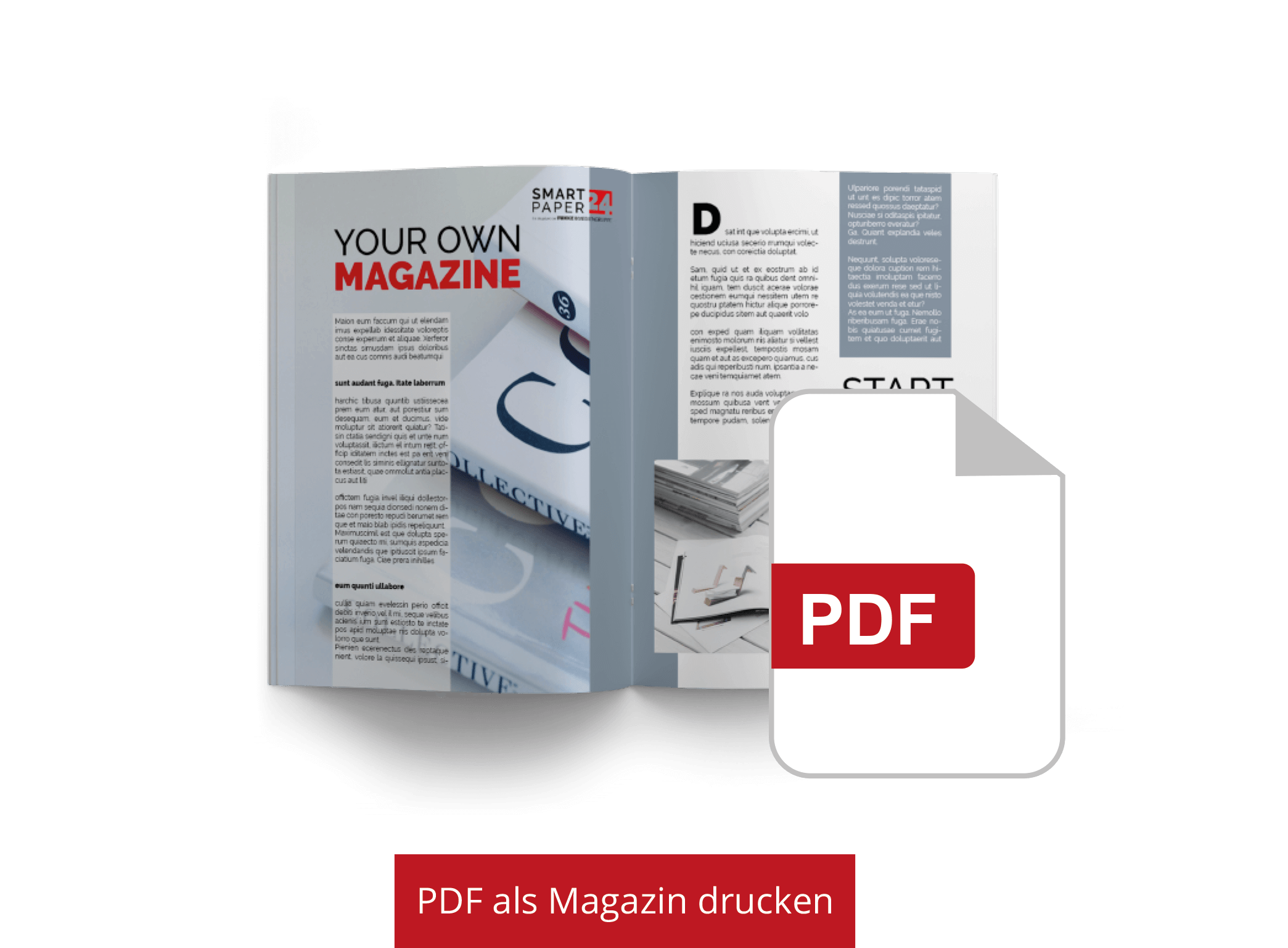 Eigene PDF als echtes Magazin drucken lassen