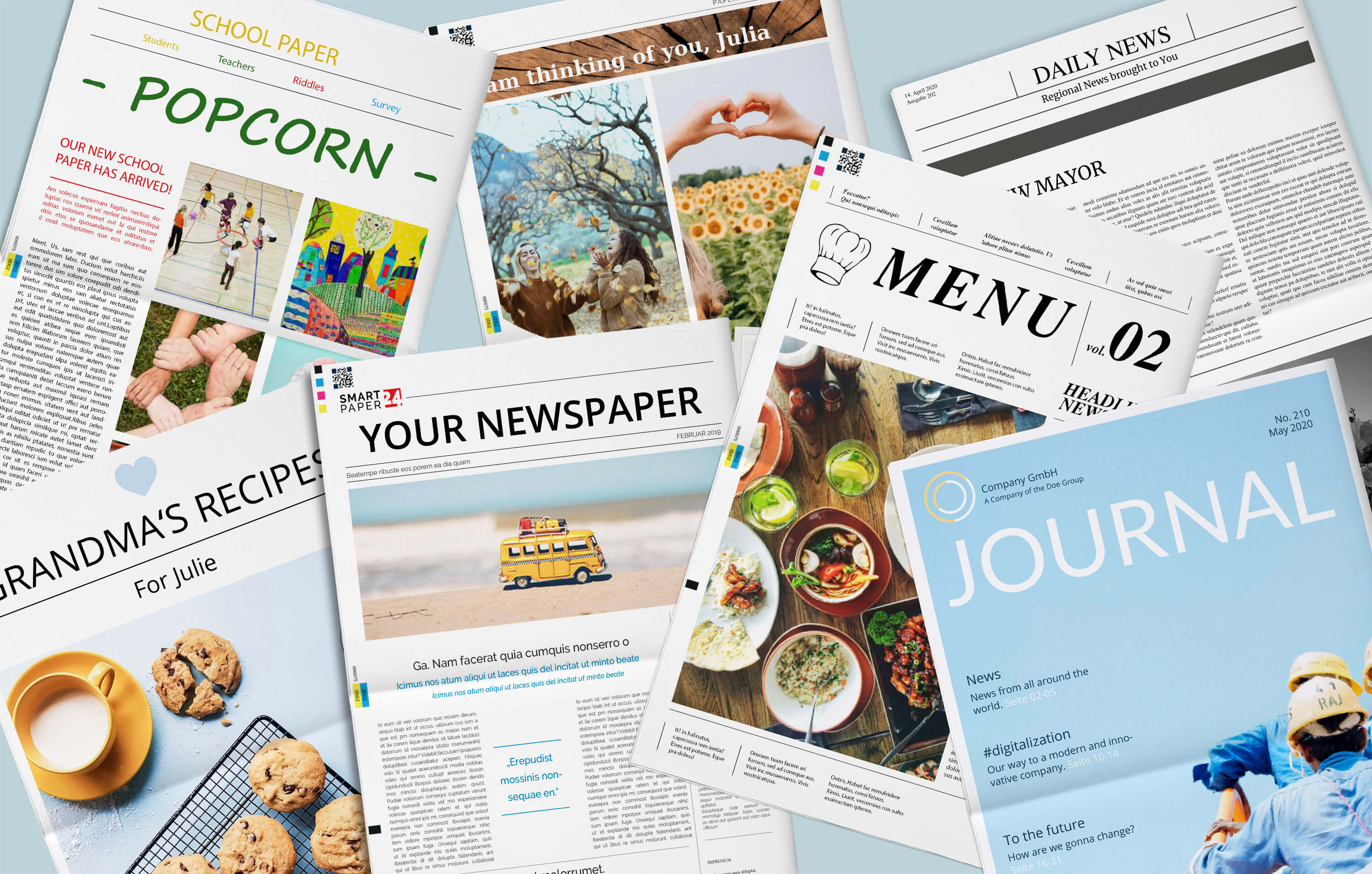 Create and print your own Newspaper