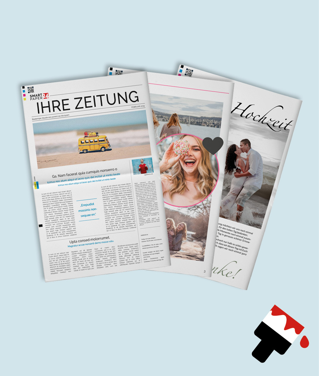 Zeitung Drucken Vorlage Gestalten Oder Pdf Hochladen