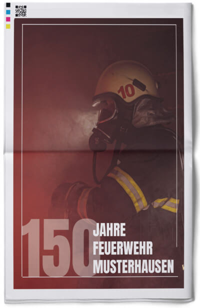 Vereinszeitung für Feuerwehr mit Online-Vorlage gestalten