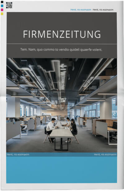 Firmenzeitung mit Online-Vorlage gestalten