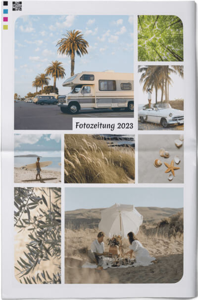 Fotozeitung mit Online-Vorlage gestalten