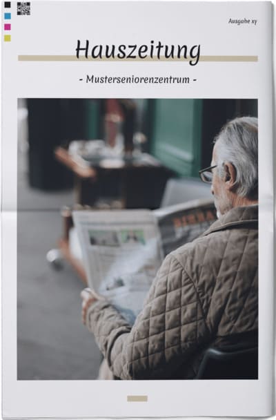 Hauszeitung für Seniorenheim mit Online-Vorlage gestalten