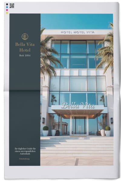 Hotelzeitung mit Online-Vorlage gestalten