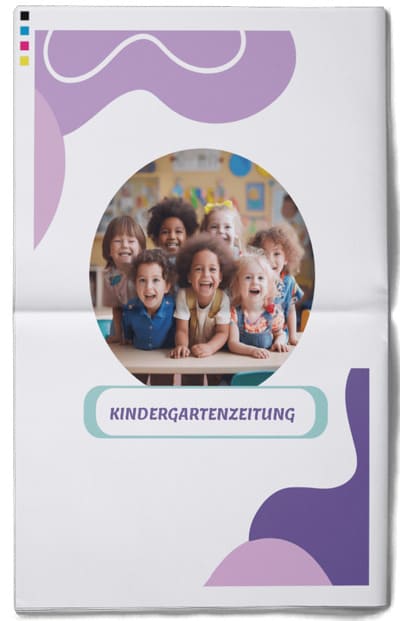Kindergartenzeitung mit Online-Vorlage gestalten