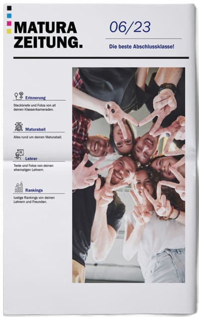 Maturazeitung mit Online-Vorlage gestalten