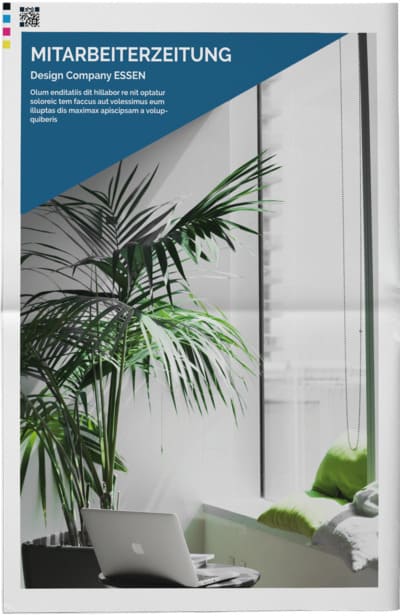 Mitarbeiterzeitung mit Online-Vorlage gestalten