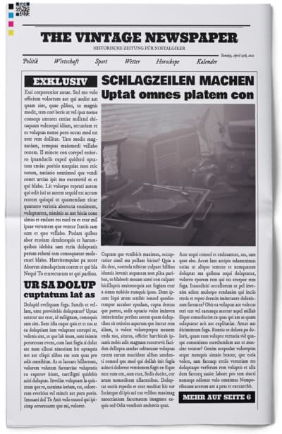 Vintage-Zeitung mit Online-Vorlage gestalten