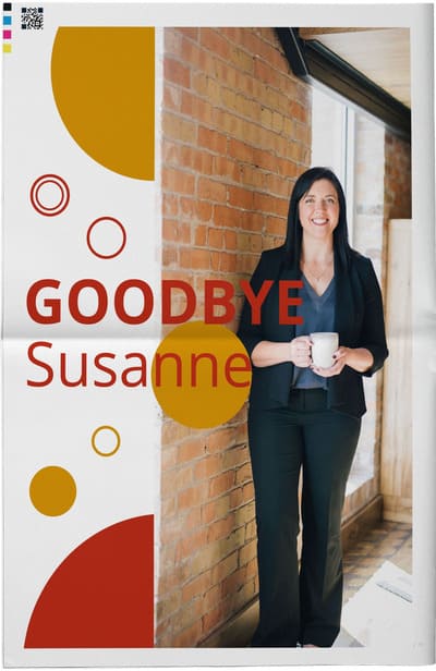 Zeitung für Kollegenabschied mit Online-Vorlage gestalten